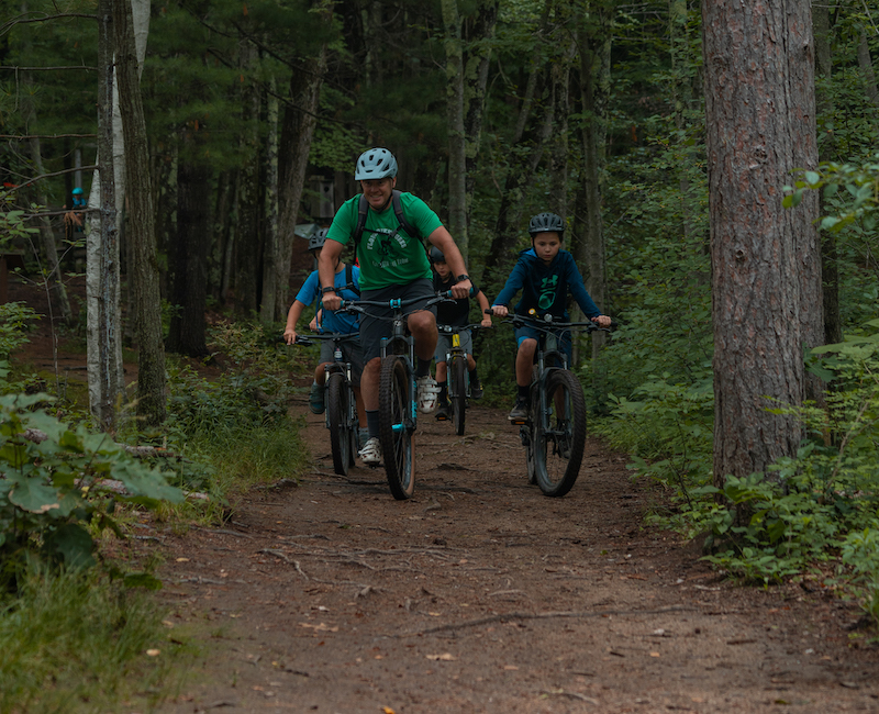 Don Mills riding at Flow Adventures Mountain Bike Camp